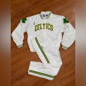 NBA Champion Boston Celtics Warmup w/Tear Away Pant (shoes not included) 80s 90s